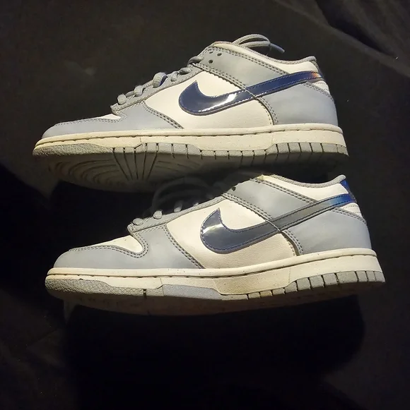 Nike Dunk Low Next Nature Blue Whisper Iridescent (GS) - Picture 7 of 12
